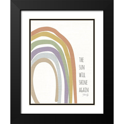 The Sun Will Shine Again Black Modern Wood Framed Art Print with Double Matting by Rae, Marla