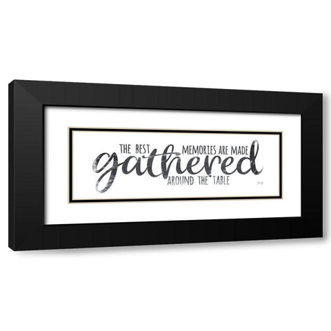 Gathered Around the Table III Black Modern Wood Framed Art Print with Double Matting by Rae, Marla