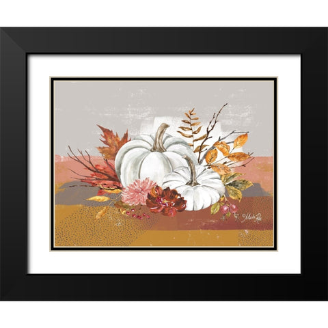 Fall Floral IV Black Modern Wood Framed Art Print with Double Matting by Rae, Marla