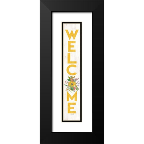 Welcome Summer Black Modern Wood Framed Art Print with Double Matting by Rae, Marla