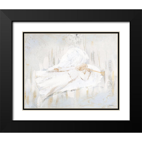 Nativity Angel I Black Modern Wood Framed Art Print with Double Matting by Kissell, Mackenzie