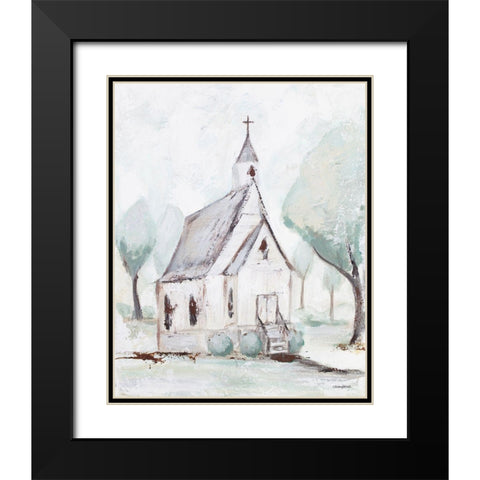 House of God Black Modern Wood Framed Art Print with Double Matting by Kissell, Mackenzie