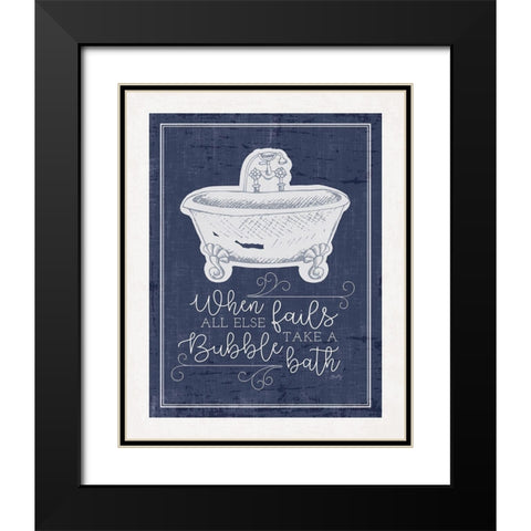 Bubble Bath    Black Modern Wood Framed Art Print with Double Matting by Michelle, Misty