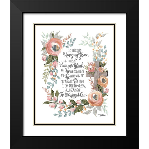 I Still Believe (white background) Black Modern Wood Framed Art Print with Double Matting by Norman, Michele