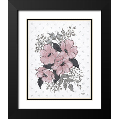Harper Black Modern Wood Framed Art Print with Double Matting by Norman, Michele