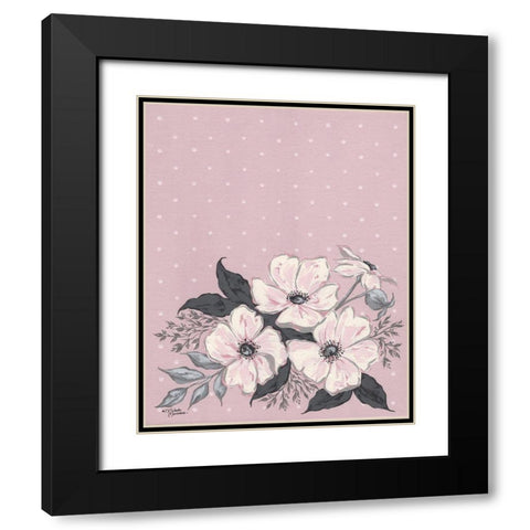 Astrid Black Modern Wood Framed Art Print with Double Matting by Norman, Michele