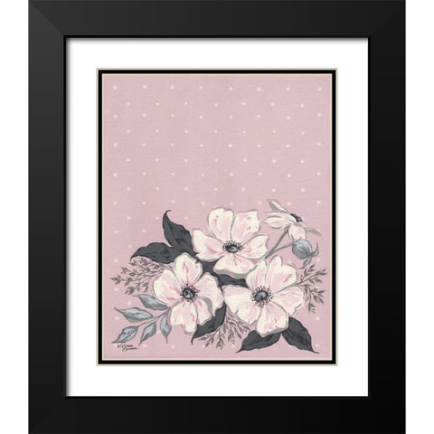 Astrid Black Modern Wood Framed Art Print with Double Matting by Norman, Michele