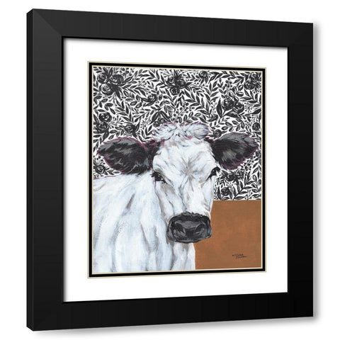 Penny in the Parlor      Black Modern Wood Framed Art Print with Double Matting by Norman, Michele