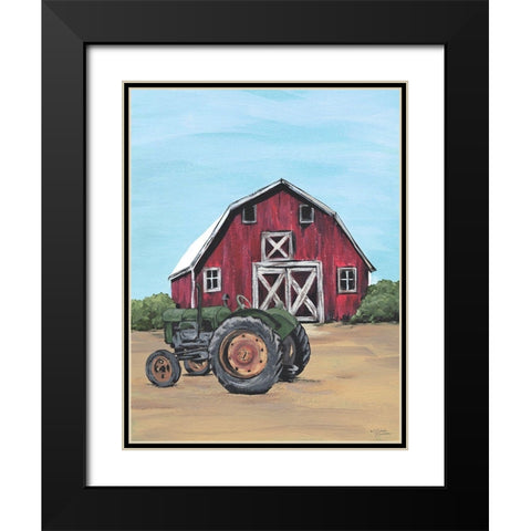 Park It in the Barnyard    Black Modern Wood Framed Art Print with Double Matting by Norman, Michele