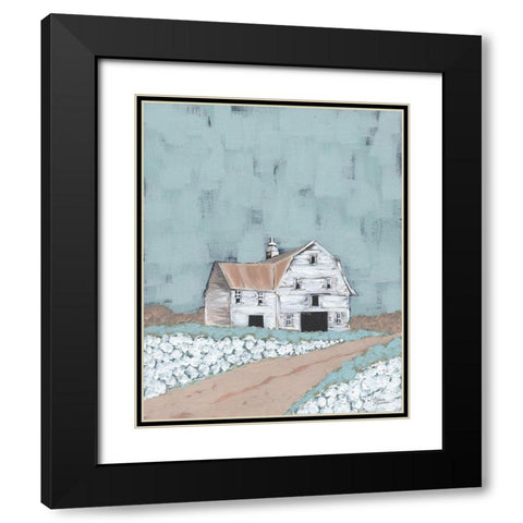 Raised in a Barn    Black Modern Wood Framed Art Print with Double Matting by Norman, Michele