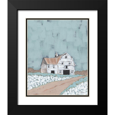 Raised in a Barn    Black Modern Wood Framed Art Print with Double Matting by Norman, Michele