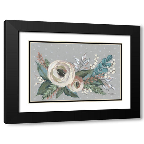 Floral Beauty Black Modern Wood Framed Art Print with Double Matting by Norman, Michele