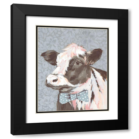 Beautiful Beaulla Black Modern Wood Framed Art Print with Double Matting by Norman, Michele