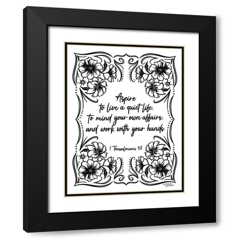 A Quiet Life Black Modern Wood Framed Art Print with Double Matting by Norman, Michele