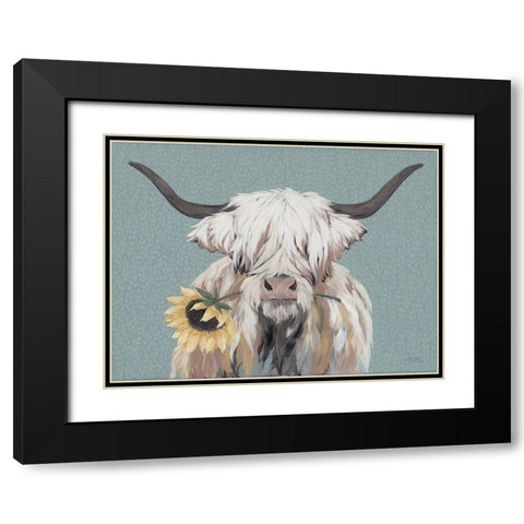 Eloise Black Modern Wood Framed Art Print with Double Matting by Norman, Michael