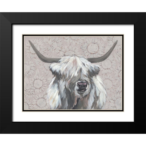 Bonnie Black Modern Wood Framed Art Print with Double Matting by Norman, Michael