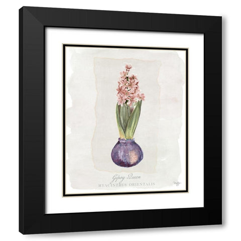 Hyacinthus Orientalis II Black Modern Wood Framed Art Print with Double Matting by Mollie B.