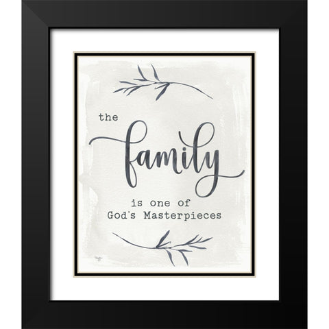 The Family Black Modern Wood Framed Art Print with Double Matting by Mollie B.