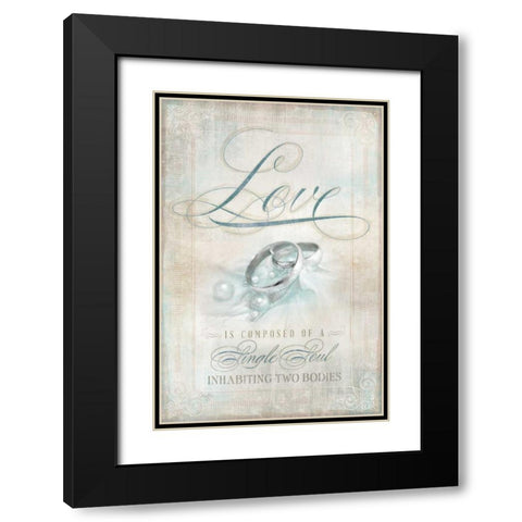 Single Soul I Black Modern Wood Framed Art Print with Double Matting by Mollie B.