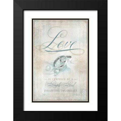 Single Soul I Black Modern Wood Framed Art Print with Double Matting by Mollie B.