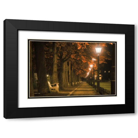 Take a Seat Black Modern Wood Framed Art Print with Double Matting by Podt, Martin