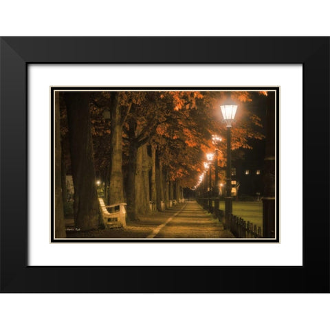 Take a Seat Black Modern Wood Framed Art Print with Double Matting by Podt, Martin
