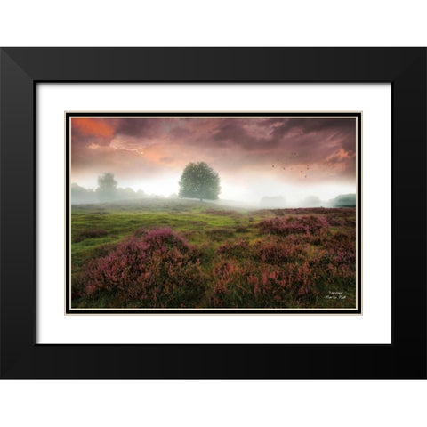 Fairyland Black Modern Wood Framed Art Print with Double Matting by Podt, Martin