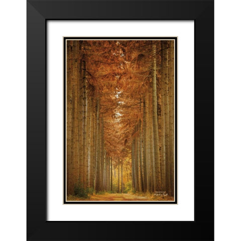 Unexpected Black Modern Wood Framed Art Print with Double Matting by Podt, Martin