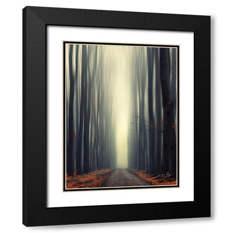 Reaching Out Black Modern Wood Framed Art Print with Double Matting by Podt, Martin