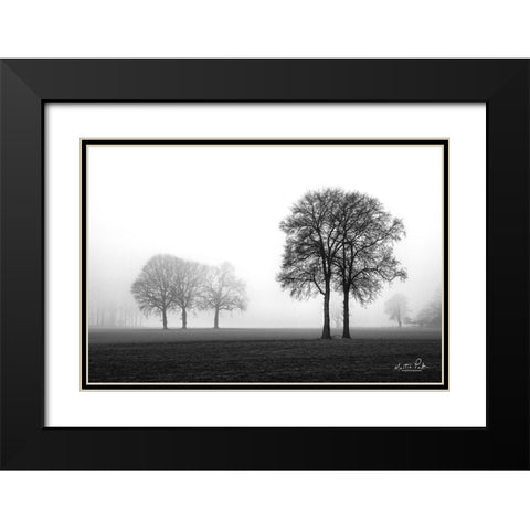 Together Again Black Modern Wood Framed Art Print with Double Matting by Podt, Martin