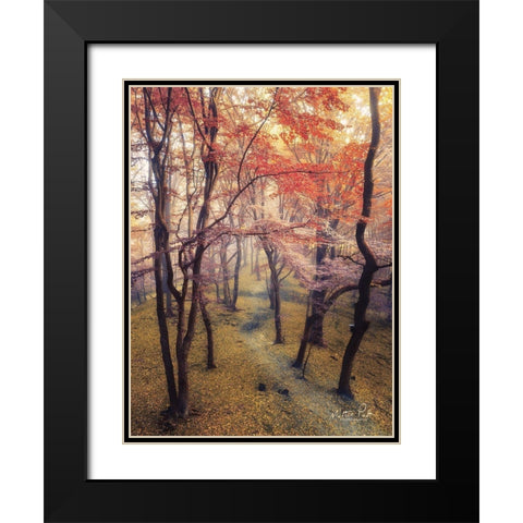 High Up in the Trees Black Modern Wood Framed Art Print with Double Matting by Podt, Martin
