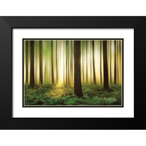 Forest in Motion Black Modern Wood Framed Art Print with Double Matting by Podt, Martin