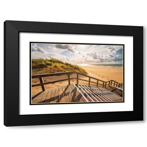 Man Versus Nature     Black Modern Wood Framed Art Print with Double Matting by Podt, Martin
