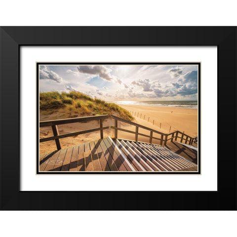 Man Versus Nature     Black Modern Wood Framed Art Print with Double Matting by Podt, Martin