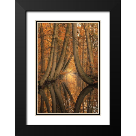 The Bent Ones Black Modern Wood Framed Art Print with Double Matting by Podt, Martin