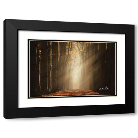 Classic Shot   Black Modern Wood Framed Art Print with Double Matting by Podt, Martin