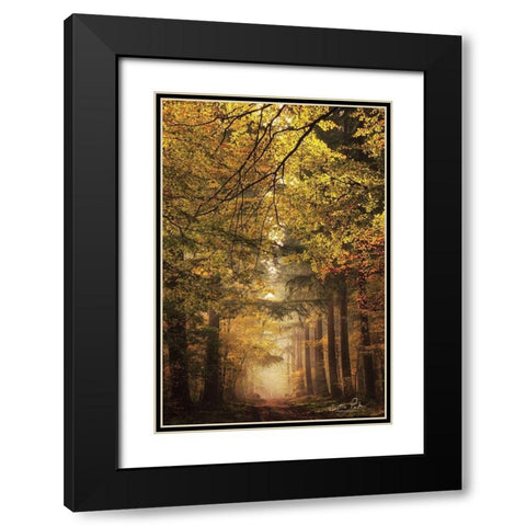 Memories of the Past Black Modern Wood Framed Art Print with Double Matting by Podt, Martin