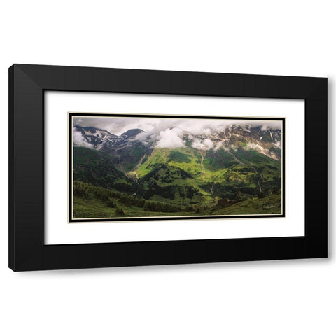 Austrian Alps Black Modern Wood Framed Art Print with Double Matting by Podt, Martin