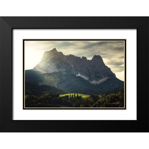 In the Spotlight II Black Modern Wood Framed Art Print with Double Matting by Podt, Martin