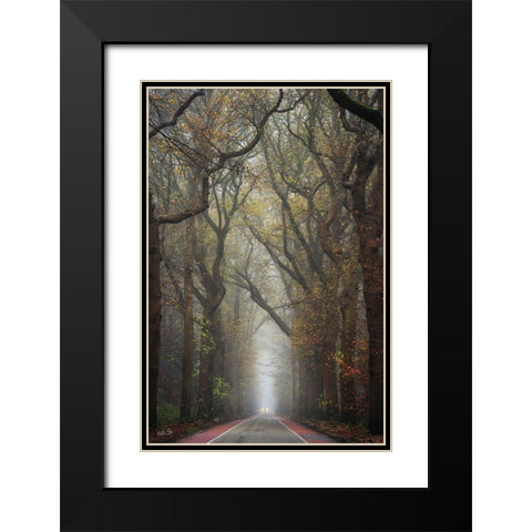 Tiny Car    Black Modern Wood Framed Art Print with Double Matting by Podt, Martin