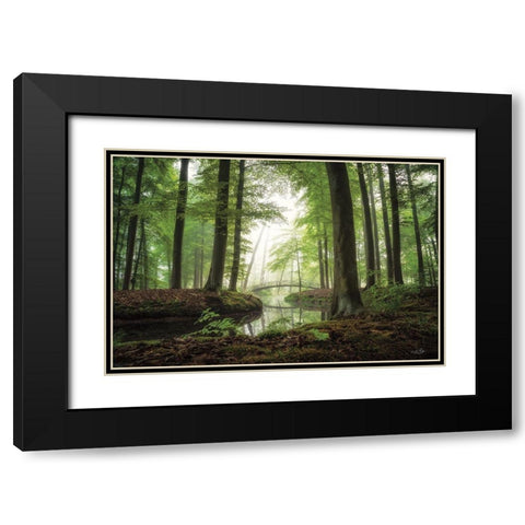 On a Beautiful Morning Black Modern Wood Framed Art Print with Double Matting by Podt, Martin