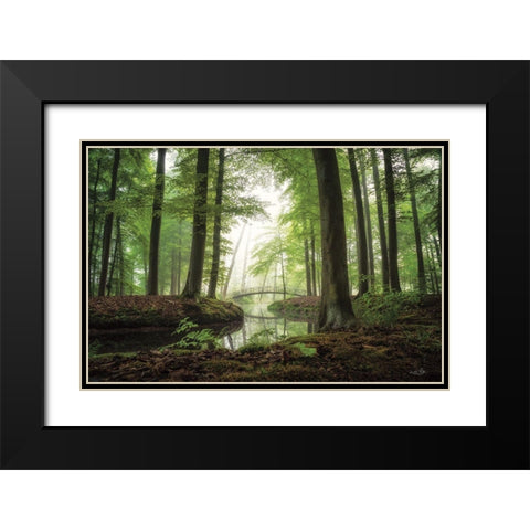On a Beautiful Morning Black Modern Wood Framed Art Print with Double Matting by Podt, Martin