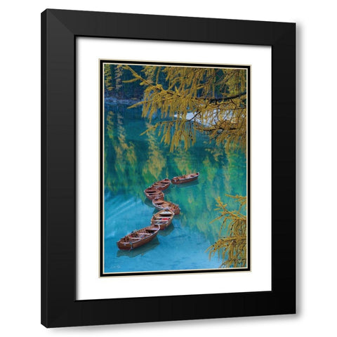 S Curve Black Modern Wood Framed Art Print with Double Matting by Podt, Martin