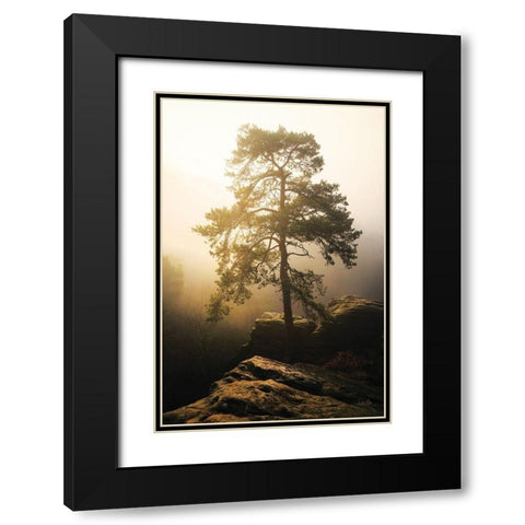 On the Edge of Glory Black Modern Wood Framed Art Print with Double Matting by Podt, Martin