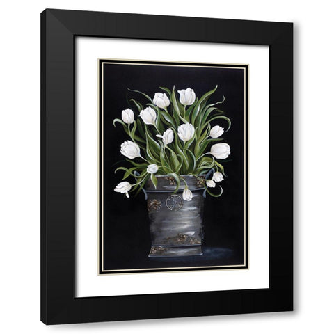 Anniversary Bouquet Black Modern Wood Framed Art Print with Double Matting by Norkus, Julie