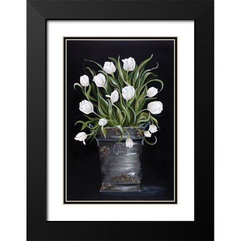 Anniversary Bouquet Black Modern Wood Framed Art Print with Double Matting by Norkus, Julie