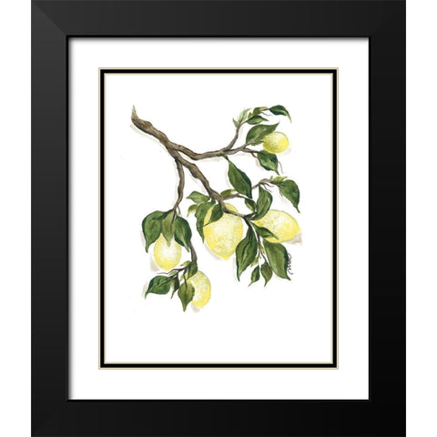 Squeeze the Day Black Modern Wood Framed Art Print with Double Matting by Norkus, Julie