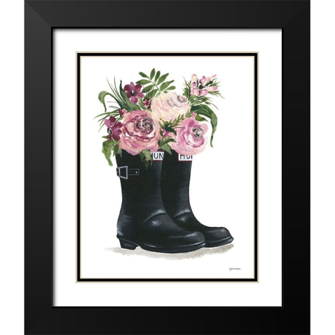 Rain, Rain go Away Black Modern Wood Framed Art Print with Double Matting by Norkus, Julie