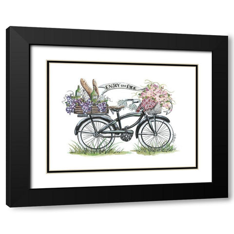 Life is Beautiful Black Modern Wood Framed Art Print with Double Matting by Norkus, Julie