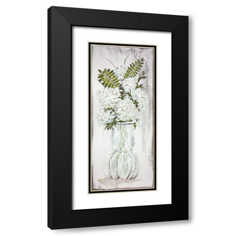 Light And Airy Hydrangea Black Modern Wood Framed Art Print with Double Matting by Norkus, Julie